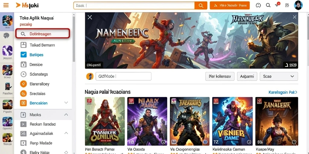 Antarmuka aplikasi yang ramah pengguna.