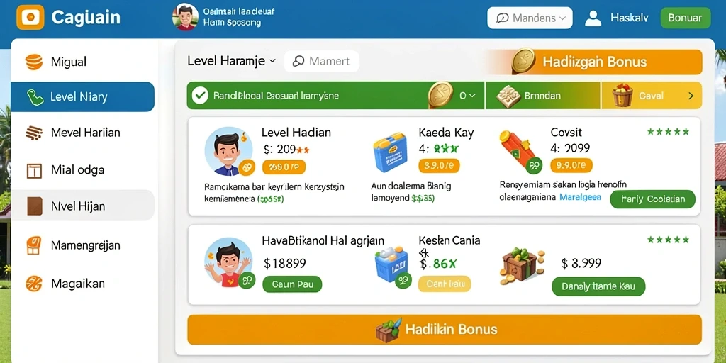 Screenshot menampilkan karakter utama dalam misi seru.