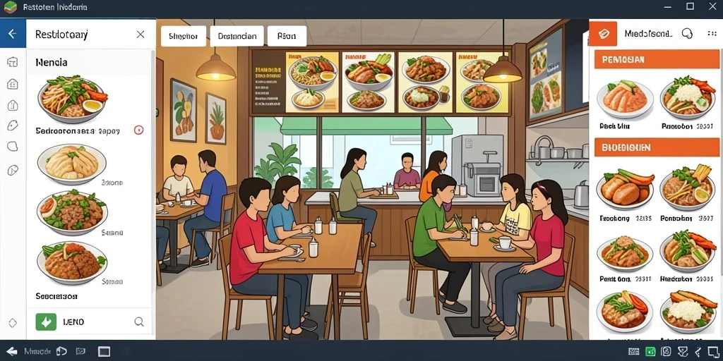 Tampilan antarmuka yang sederhana dan menarik.