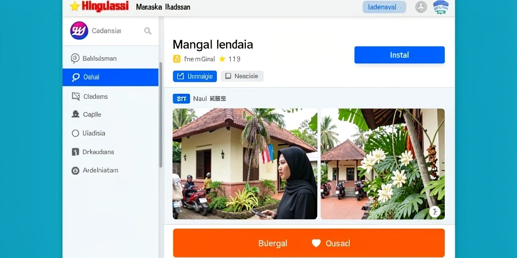 Tampilan antarmuka yang menawan dan mudah dipahami.