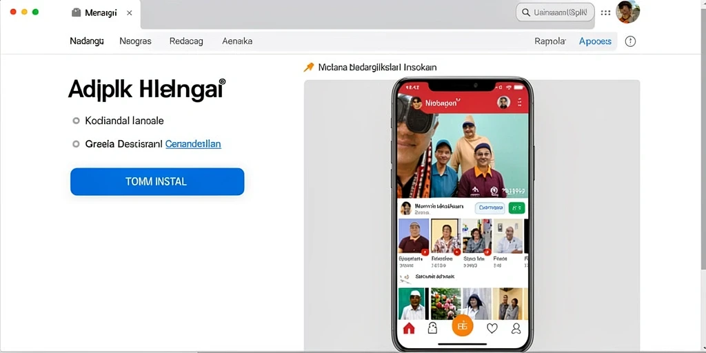 Tampilan utama yang menarik dan mudah dinavigasi.