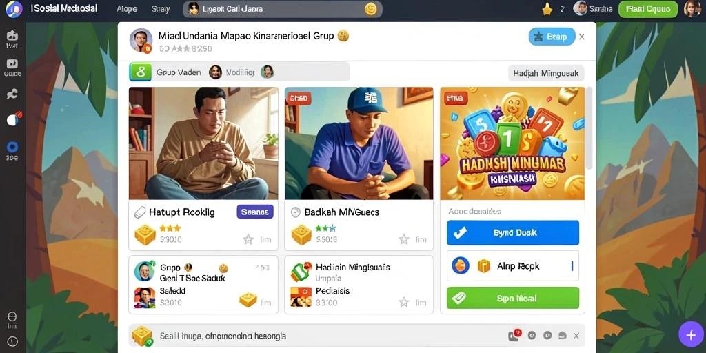 Tampilan luar permainan yang menarik dan interaktif.