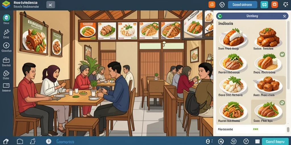 Tampilan utama yang menarik dan mudah dinavigasi.